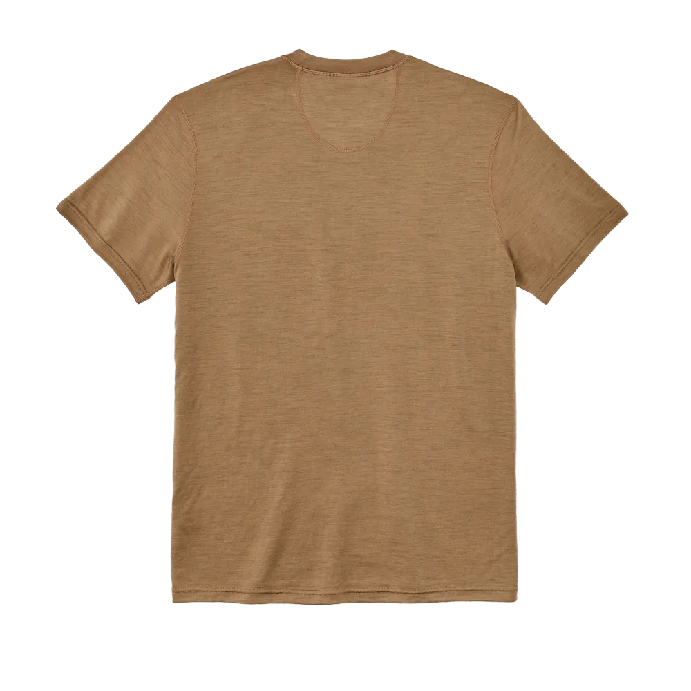 210g Merino Wool Short Sleeve Crewneck - Rugged Tan