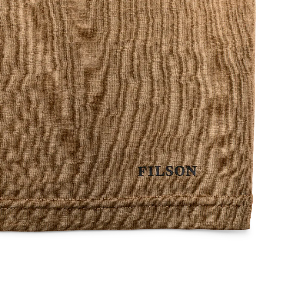 210g Merino Wool Short Sleeve Crewneck - Rugged Tan