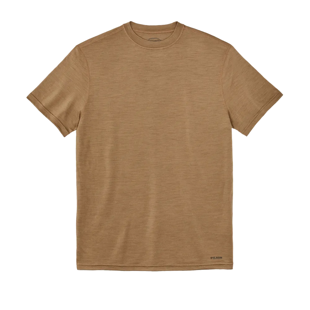 210g Merino Wool Short Sleeve Crewneck - Rugged Tan