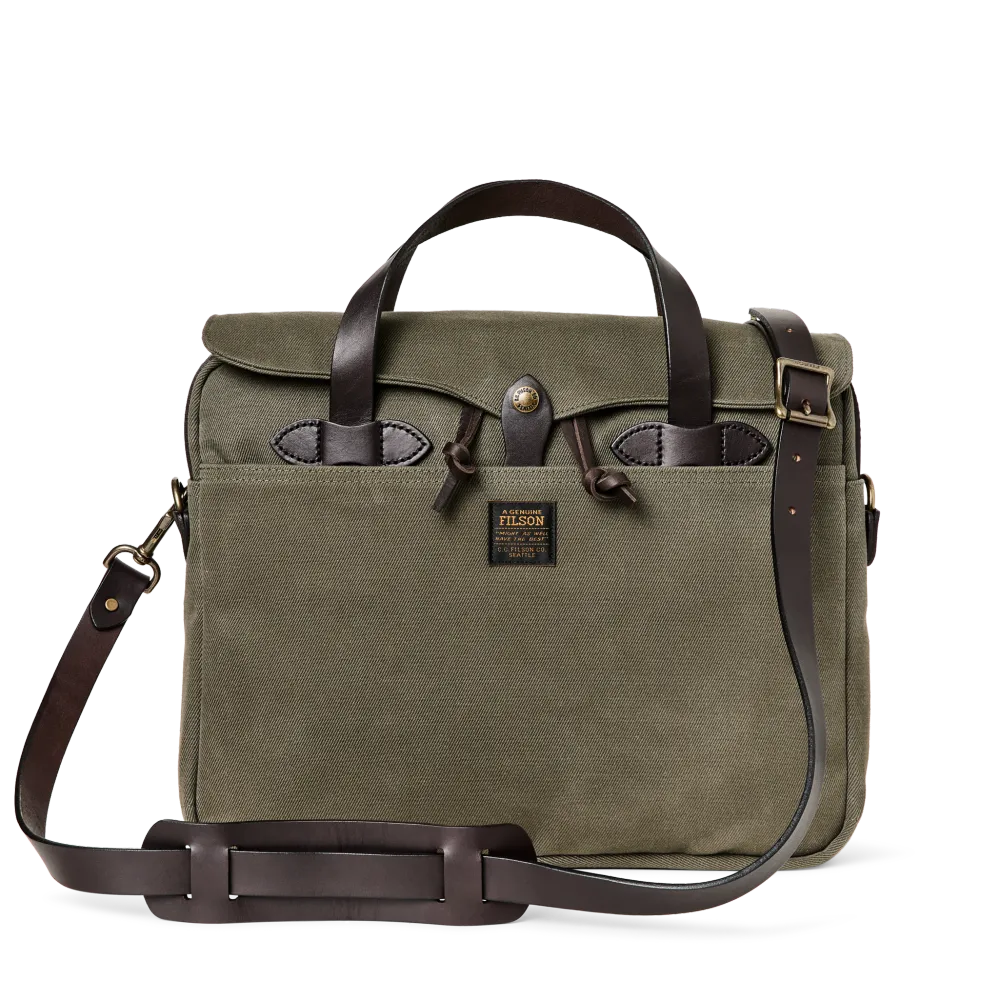 Rugged Twill Original Briefcase - Otter Green