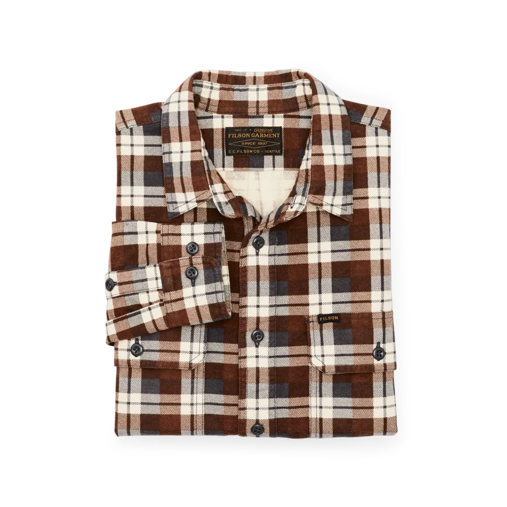 Field Flannel Shirt - Brown / Gray Plaid