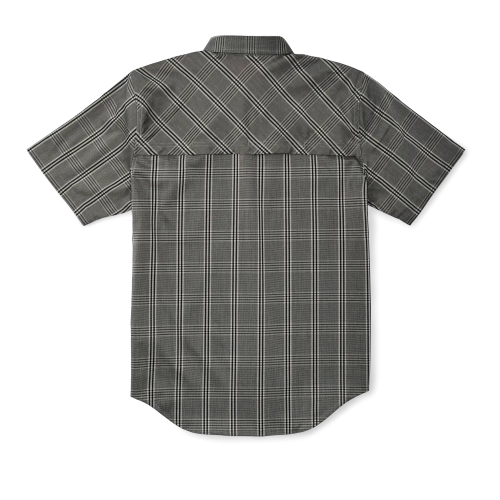 Twin Lakes Short Sleeve Sport Shirt - Gravel Gray Plaid