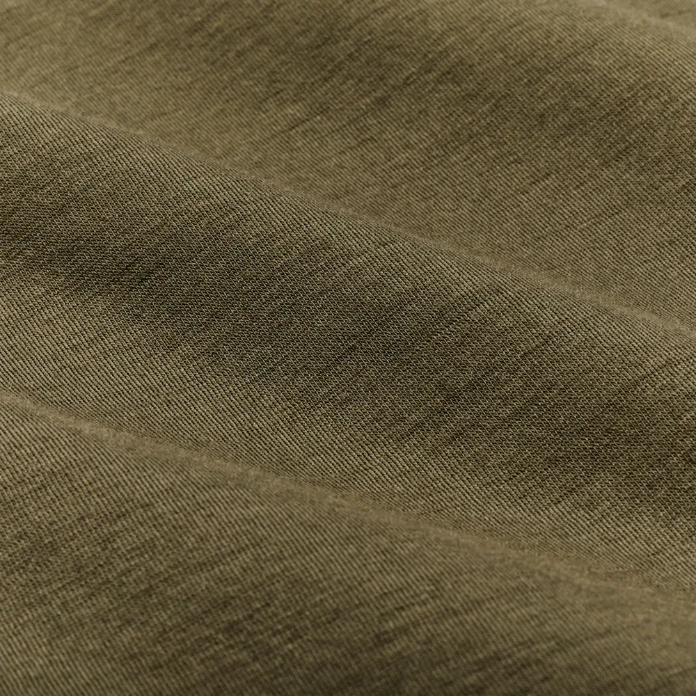 210g Merino Wool Short Sleeve Crewneck - Dark Olive