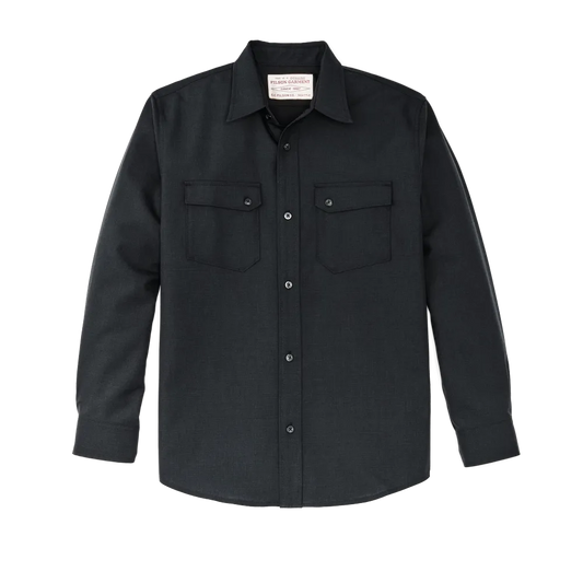 Worsted Wool Guide Shirt - Blue Graphite