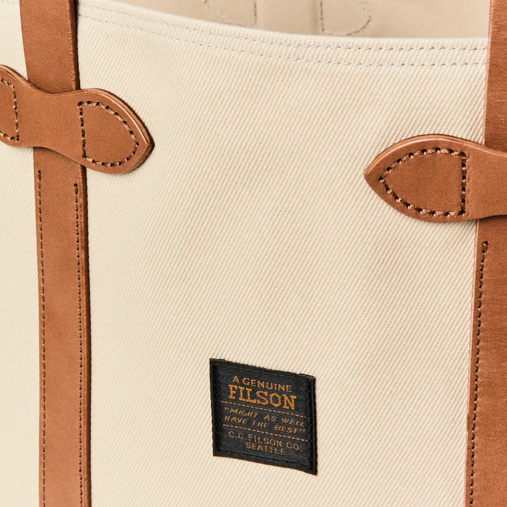 Rugged Twill Large Open Tote Bag - Feather Gray