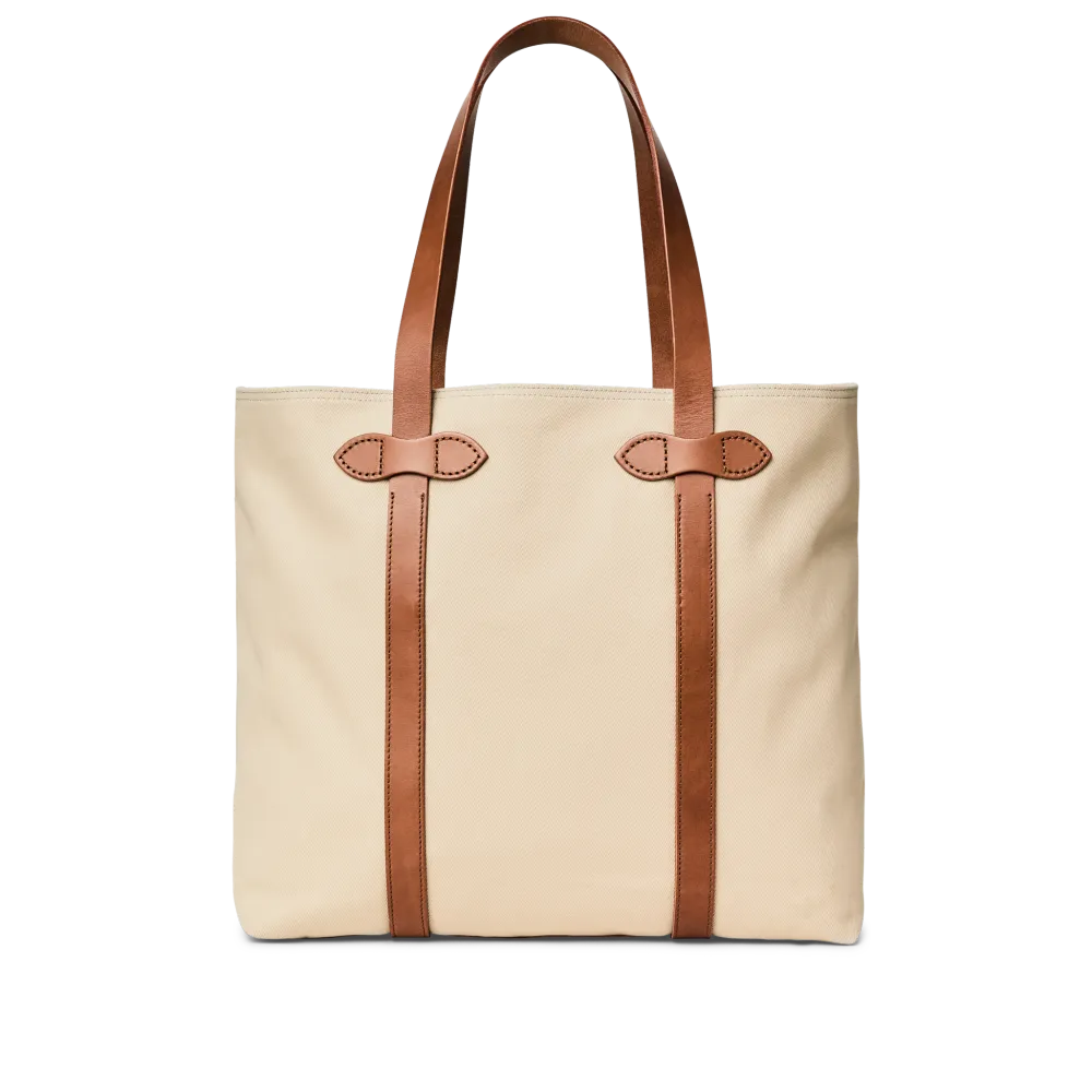 Rugged Twill Large Open Tote Bag - Feather Gray