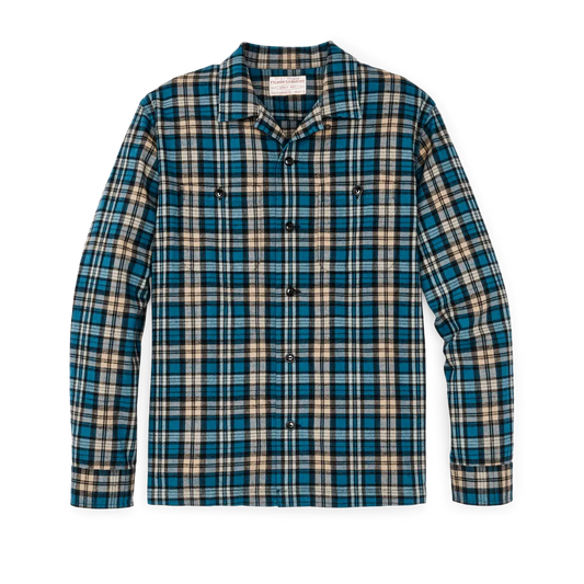 Elk Heights Camp Shirt - Blue / Black / Khaki Plaid