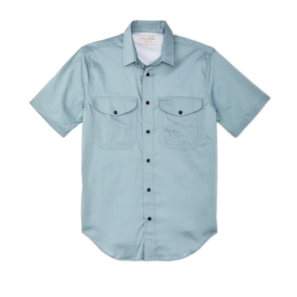 Twin Lakes Short Sleeve Sport Shirt - Stone Blue