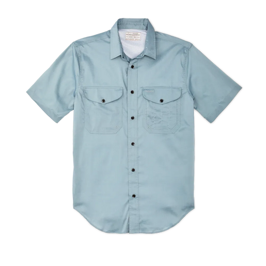 Twin Lakes Short Sleeve Sport Shirt - Stone Blue