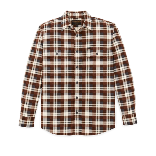Field Flannel Shirt - Brown / Gray Plaid