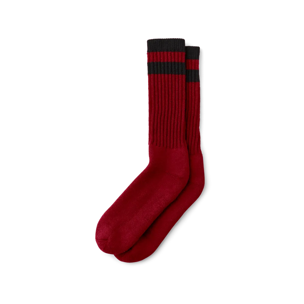 1970s Logger Thermal Socks - Scarlet