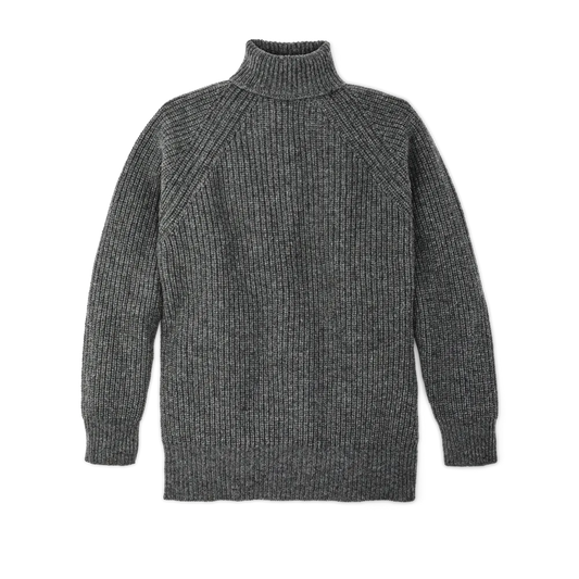 Bristol Roll Neck Sweater  - Heather Gray