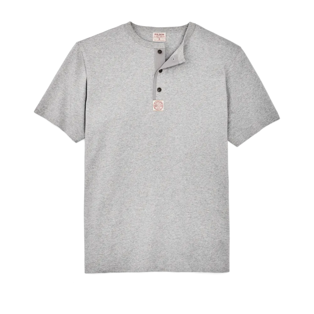 Frontier Henley T-shirt - Heather Gray