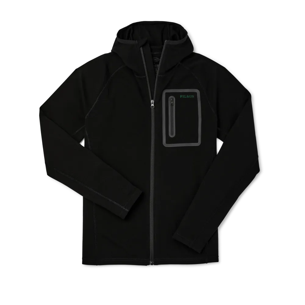 400g Merino Wool Hoodie - Black
