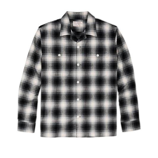 Elk Heights Camp Shirt - Black / Gray Shadow Plaid