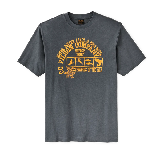 Frontier Graphic T-shirt - Storm Blue / Stewards