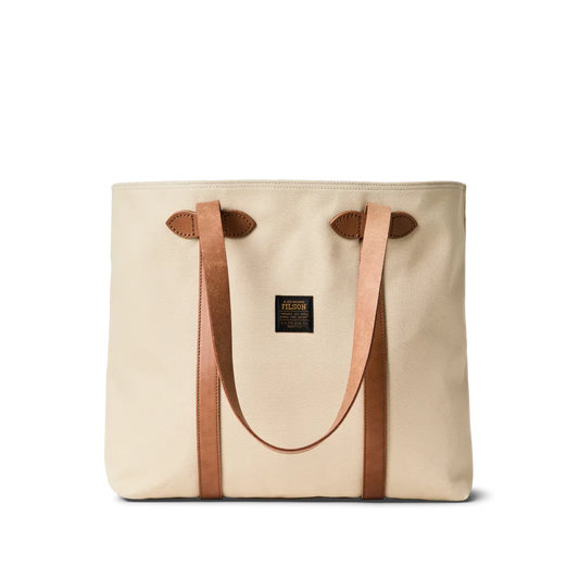 Rugged Twill Large Open Tote Bag - Feather Gray