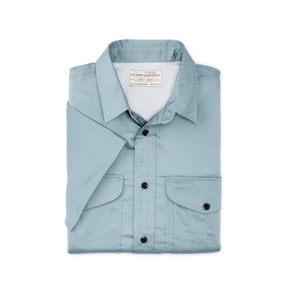 Twin Lakes Short Sleeve Sport Shirt - Stone Blue