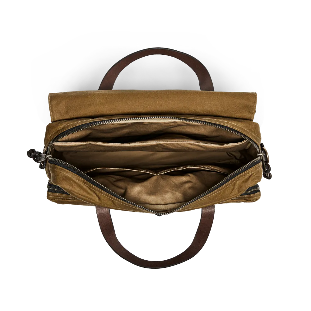 24 Hour Tin Cloth Briefcase - Dark Tan