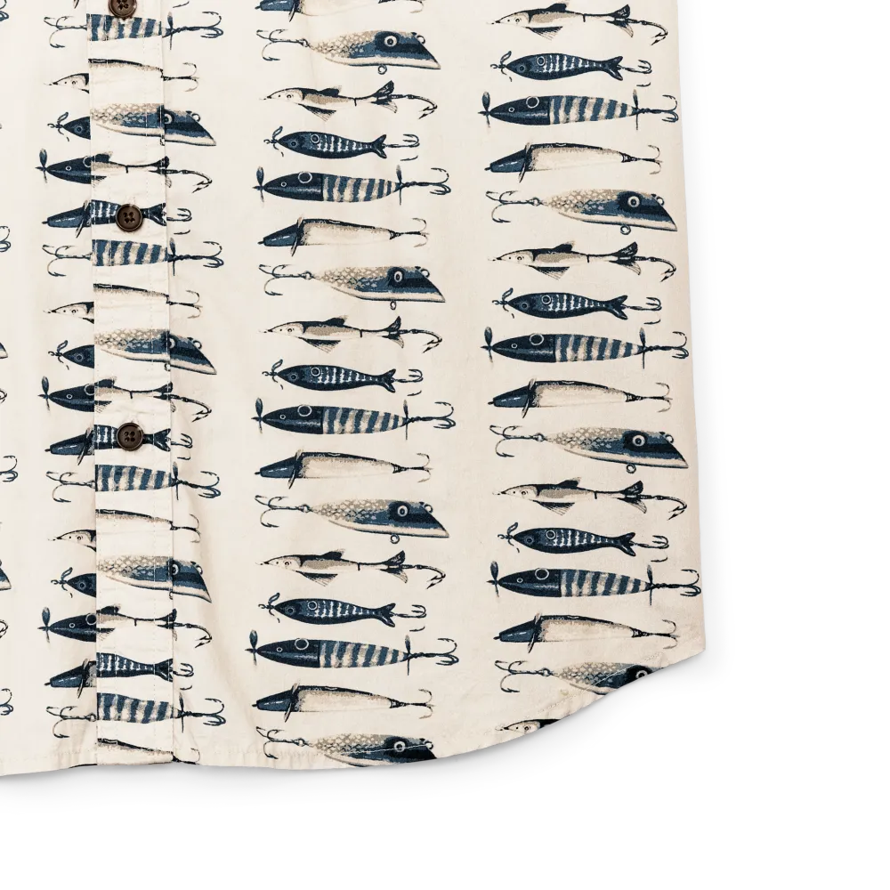 Filson's Washed Short Sleeve Feather Cloth Shirt - Natural / Lures