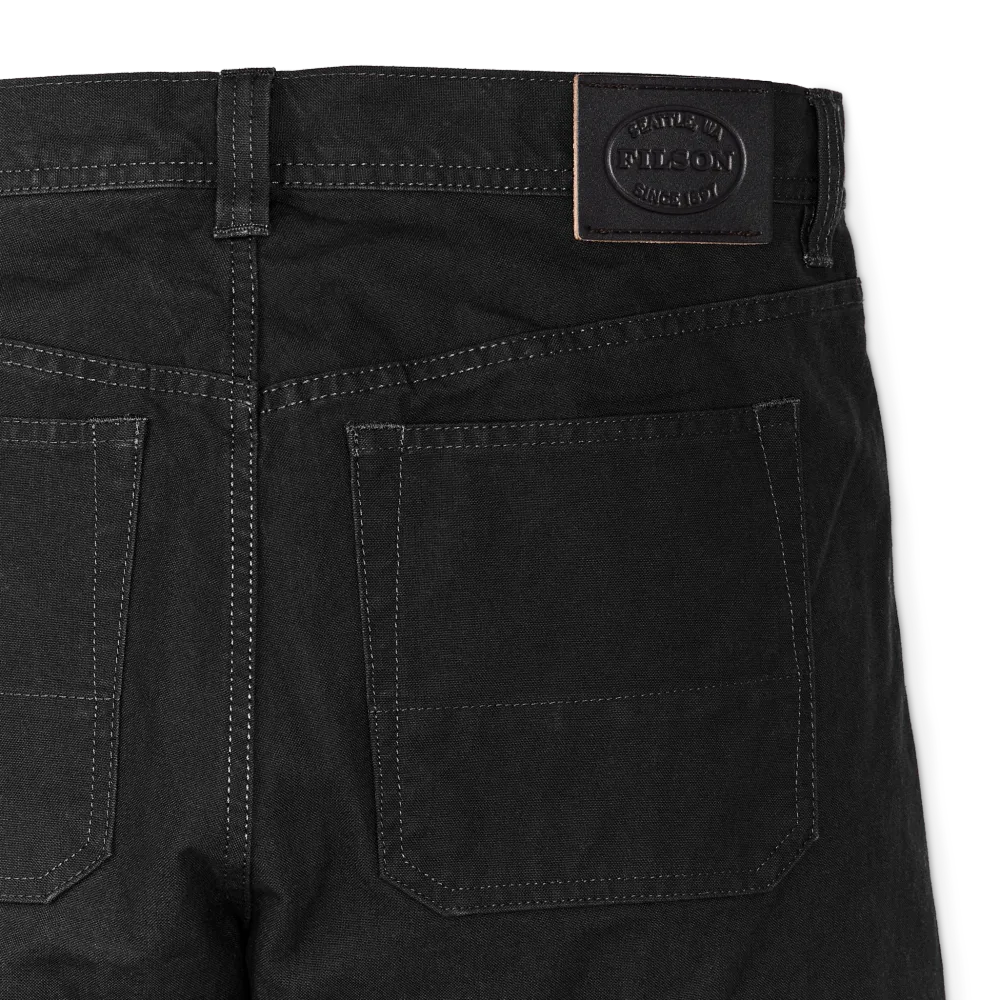 Dry Tin Cloth 5-pocket Pants - Raven