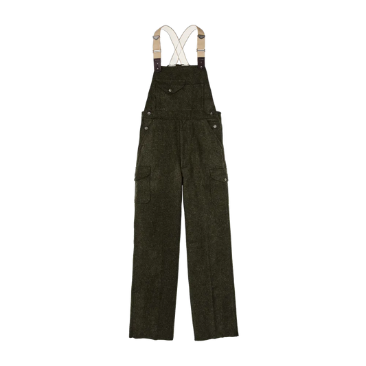 Mackinaw Wool Bibs - Forest Green