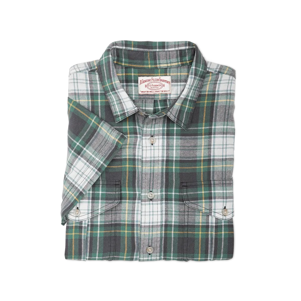 Short Sleeve Lightweight Alaskan Guide Shirt  - Ink Blue / North Sea