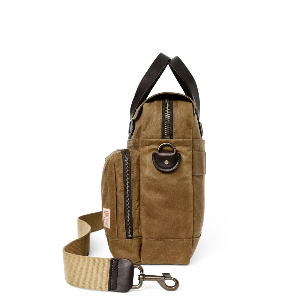 24 Hour Tin Cloth Briefcase - Dark Tan