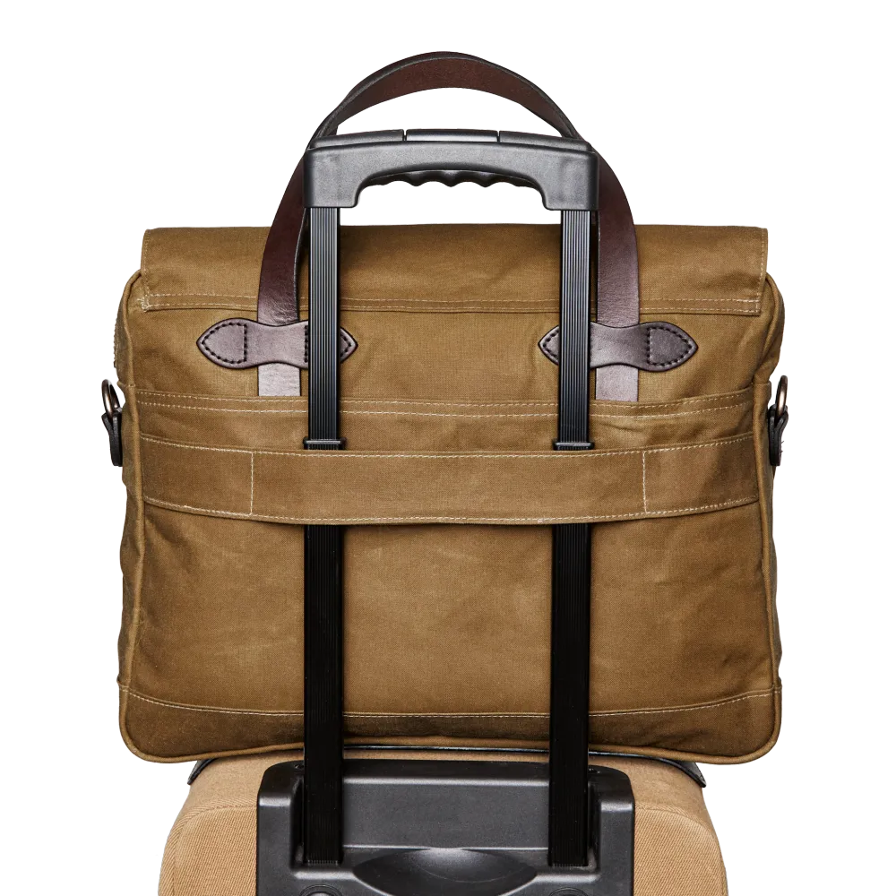 24 Hour Tin Cloth Briefcase - Dark Tan