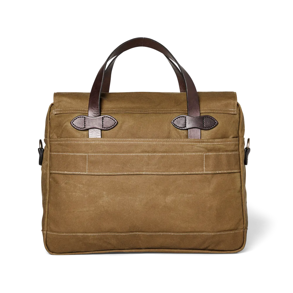 24 Hour Tin Cloth Briefcase - Dark Tan