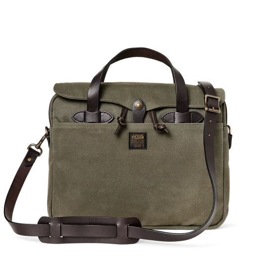 Rugged Twill Original Briefcase - Otter Green
