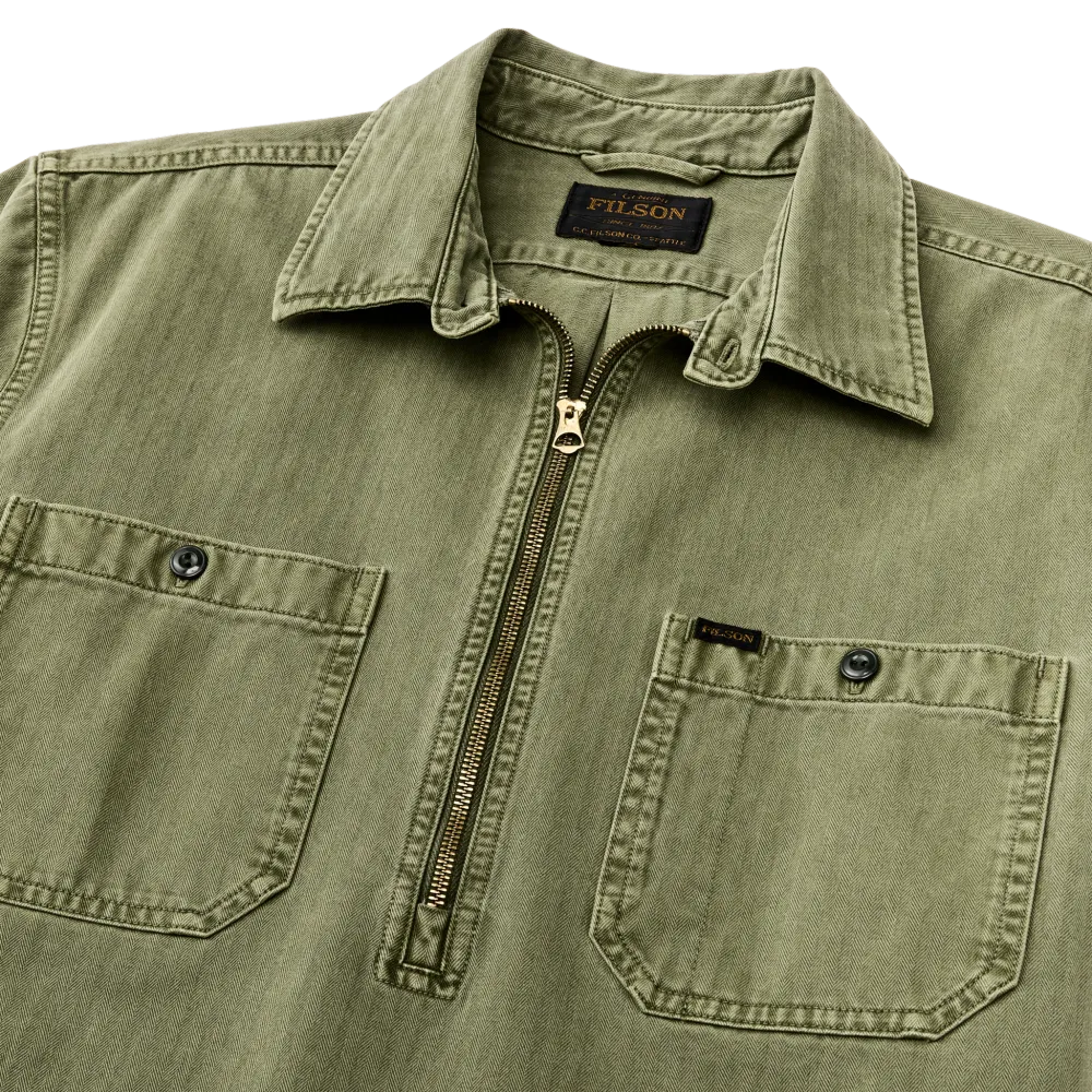 Short Sleeve Mechanic Shirt - Moss
