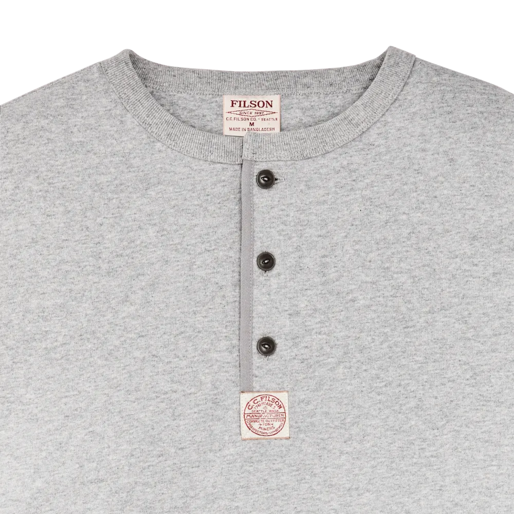 Frontier Henley T-shirt - Heather Gray