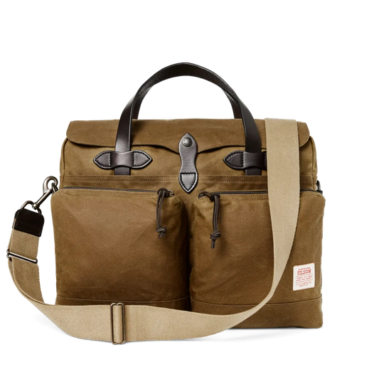 24 Hour Tin Cloth Briefcase - Dark Tan