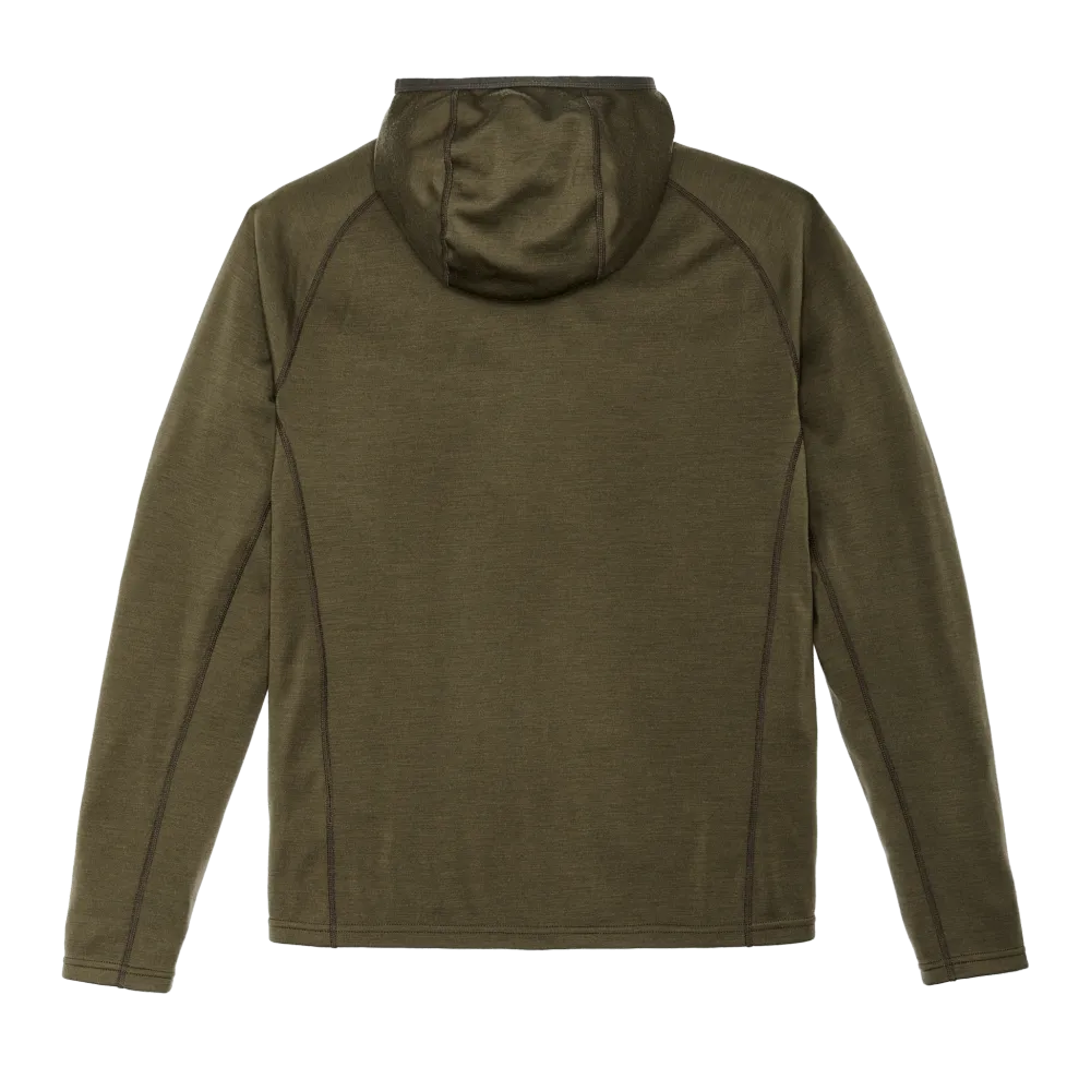 400g Merino Wool Hoodie - Dark Olive