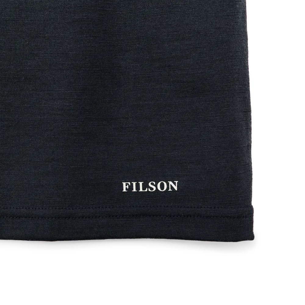 210g Merino Wool Short Sleeve Crewneck - Dark Navy