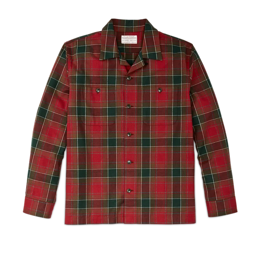 Elk Heights Camp Shirt - Sycamore Green / Red Plaid